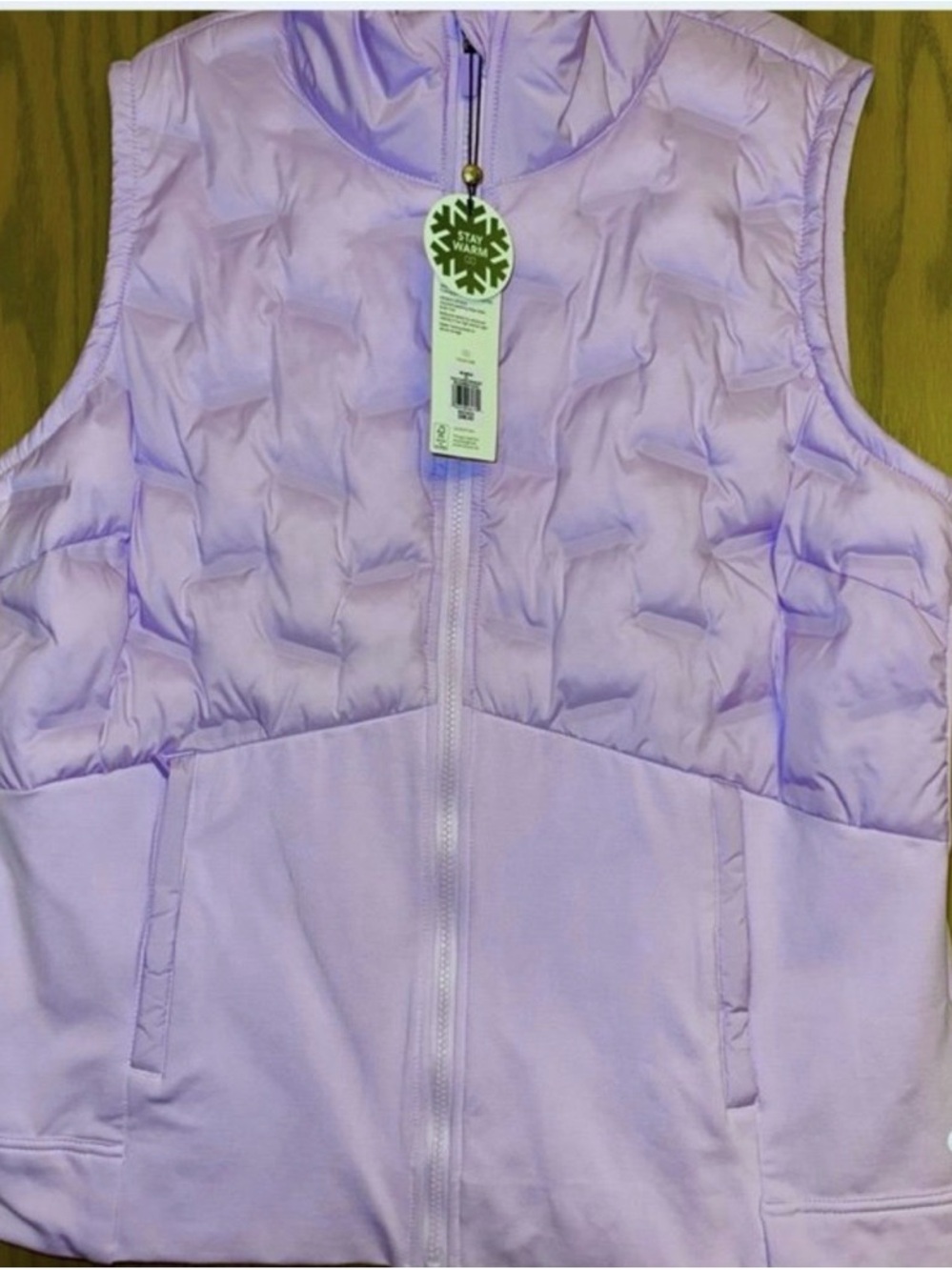 CALIA by Carrie Underwood Lavender Quilted Vest